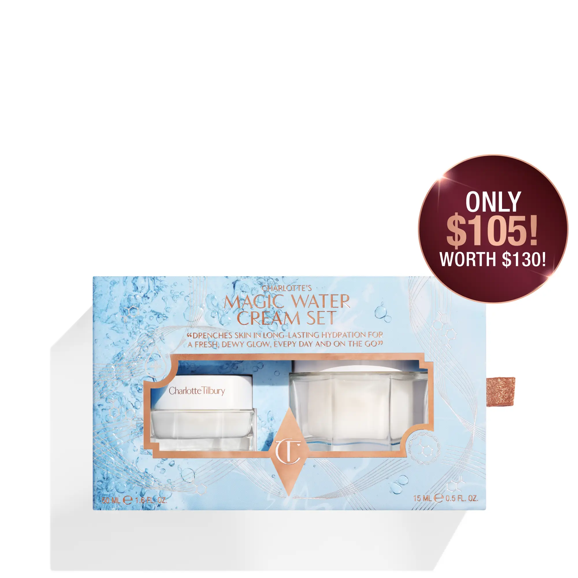 CHARLOTTE’S MAGIC GIFT OF SKIN REVIVAL 18 CHARLOTTE’S MAGIC WATER CREAM SET